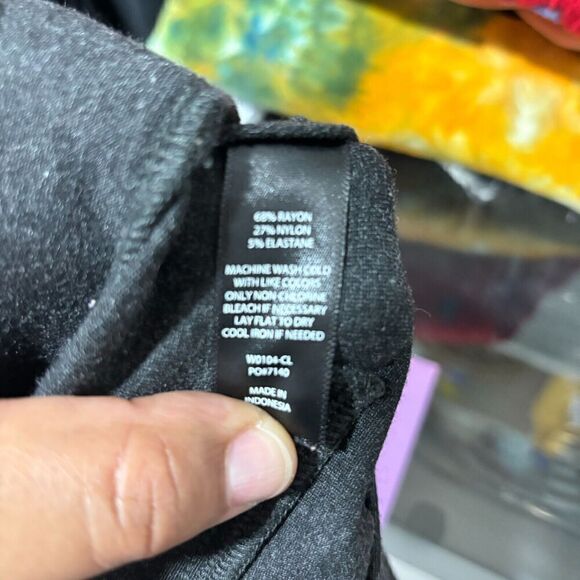 Betabrand Womens Classic Flared Leg Chino Pants Small Gray Mid Rise Stretch - Picture 8 of 9